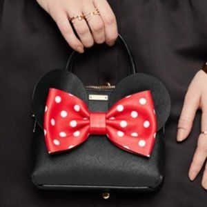Minnie Mouse Maise Small Saffiano Leather Ears & Bow Crossbody Bag Kate Spade